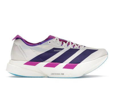 adidas Adizero Adios Pro 4 White Purple Semi Blue Burst (Women's)