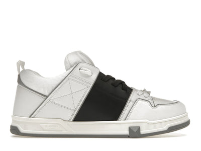Valentino Garavani Open Skate Calfskin/Fabric White Black Grey