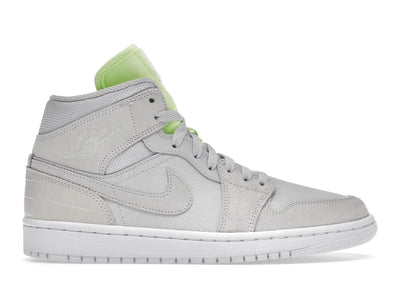 Jordan 1 Mid Vast Grey Ghost Green (Women's)