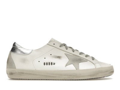 Golden Goose Super-Star Weiß Silber