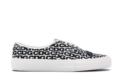 Vans Authentic Comme des Garcons White Heel Tab