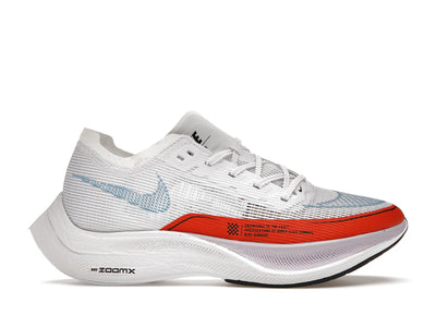 Nike ZoomX Vaporfly Next% 2 White Laser Blue Rush Orange