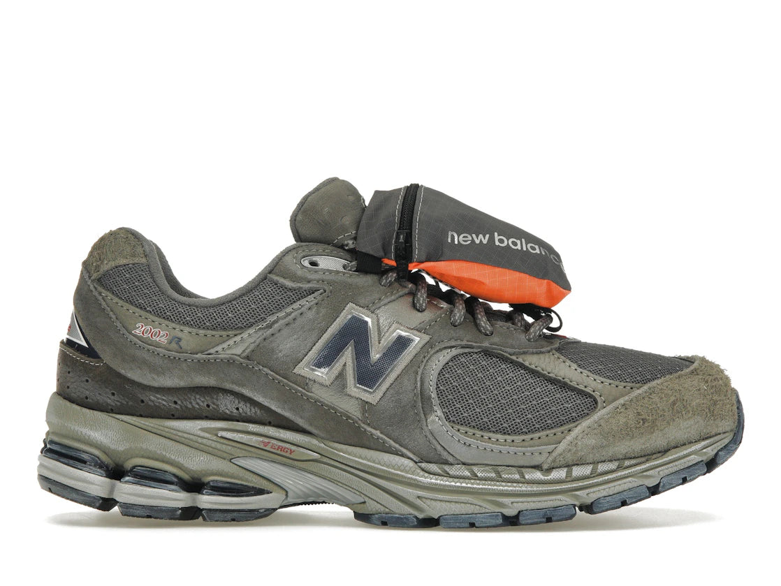 New Balance 2002R Grey Brown Pouch