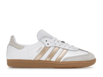 adidas Samba OG White Wonder Gold Metallic (Women's)