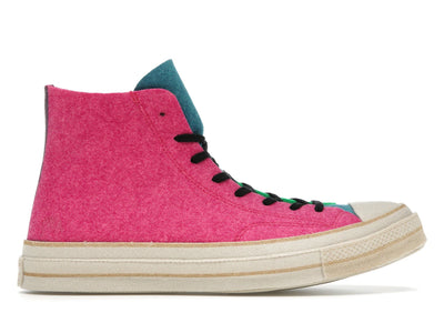 Converse Chuck Taylor All Star 70 Hi JW Anderson Felt Fuchsia Purple Island Green