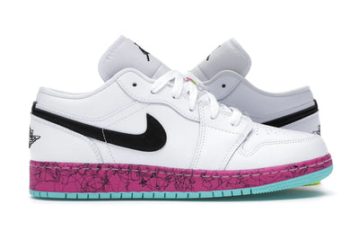 Jordan 1 Low Multi-Color Midsoles White (GS)