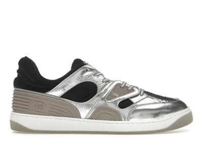 Gucci Basket Low Silver Black
