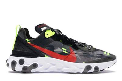Nike React Element 87 Medium Olive Bright Crimson