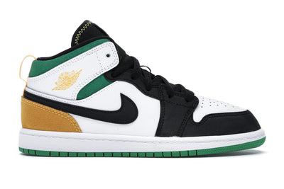 Jordan 1 Mid SE White Laser Orange Lucky Green (PS)