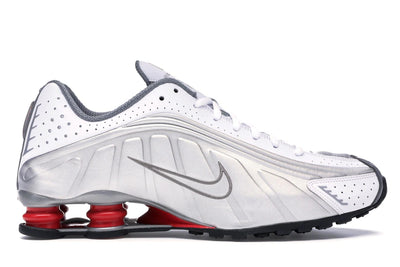 Nike Shox R4 Metallic Silver Comet Red (2018)