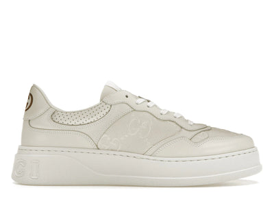 Gucci GG Embossed White Leather