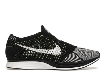 Nike Flyknit Racer Black White Volt
