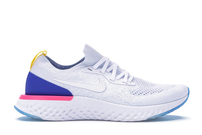 Nike Epic React Flyknit White Racer Blue Pink Blast (Women's)
