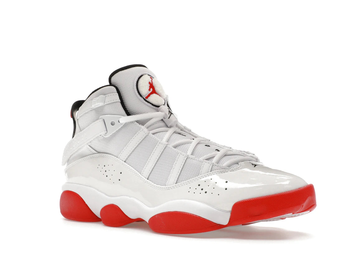 Jordan 6 Rings White University Red Black