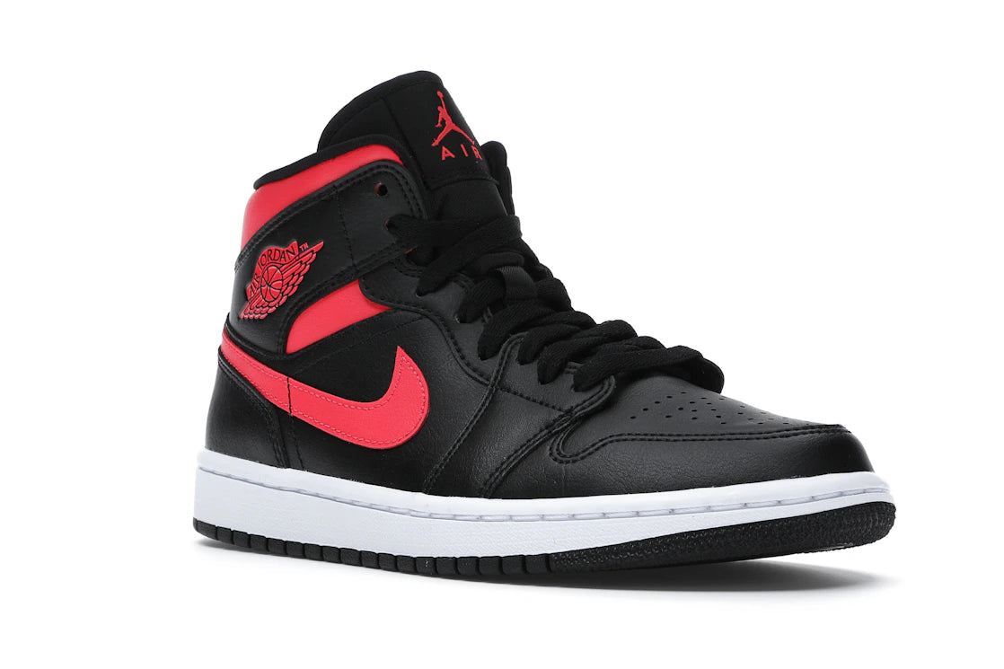 Jordan 1 Mid Black Siren Red (Women's)
