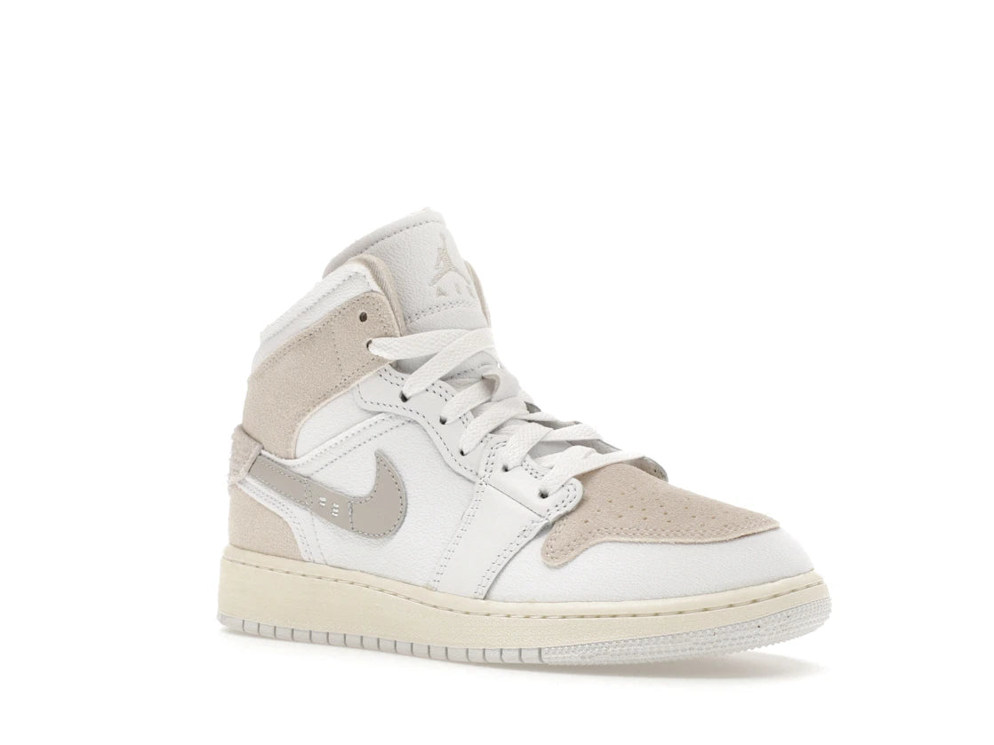 Jordan 1 Mid SE Craft Inside Out Tech Gray (GS)
