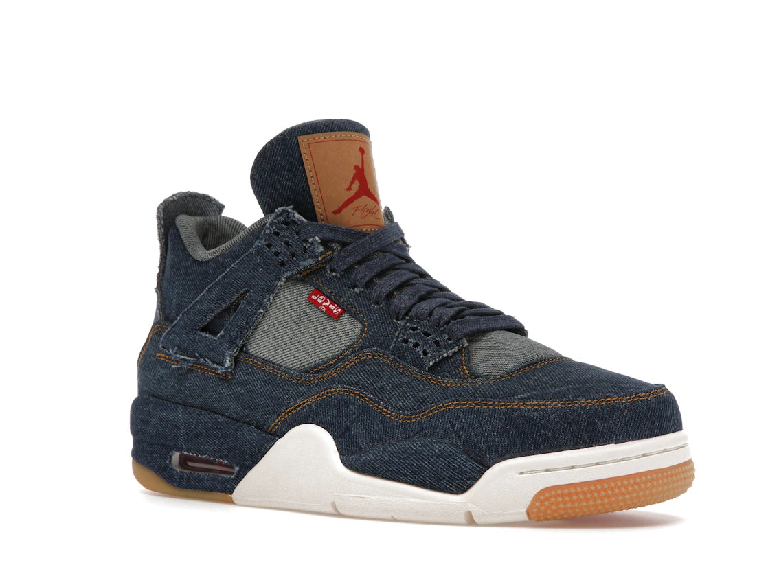 Jordan 4 Retro Levi's Denim (Etikett mit Levi's-Logo)