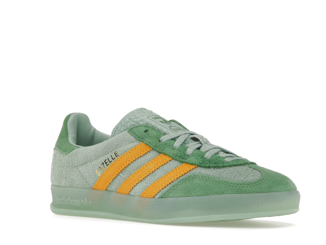 adidas Gazelle Indoor Hazy Green Crew Yellow (Damen)