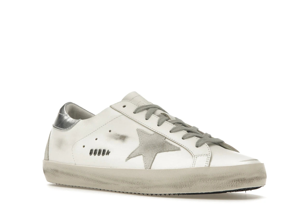 Golden Goose Super-Star Weiß Silber