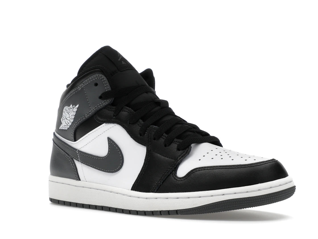 Jordan 1 Mid Black White Iron Grey