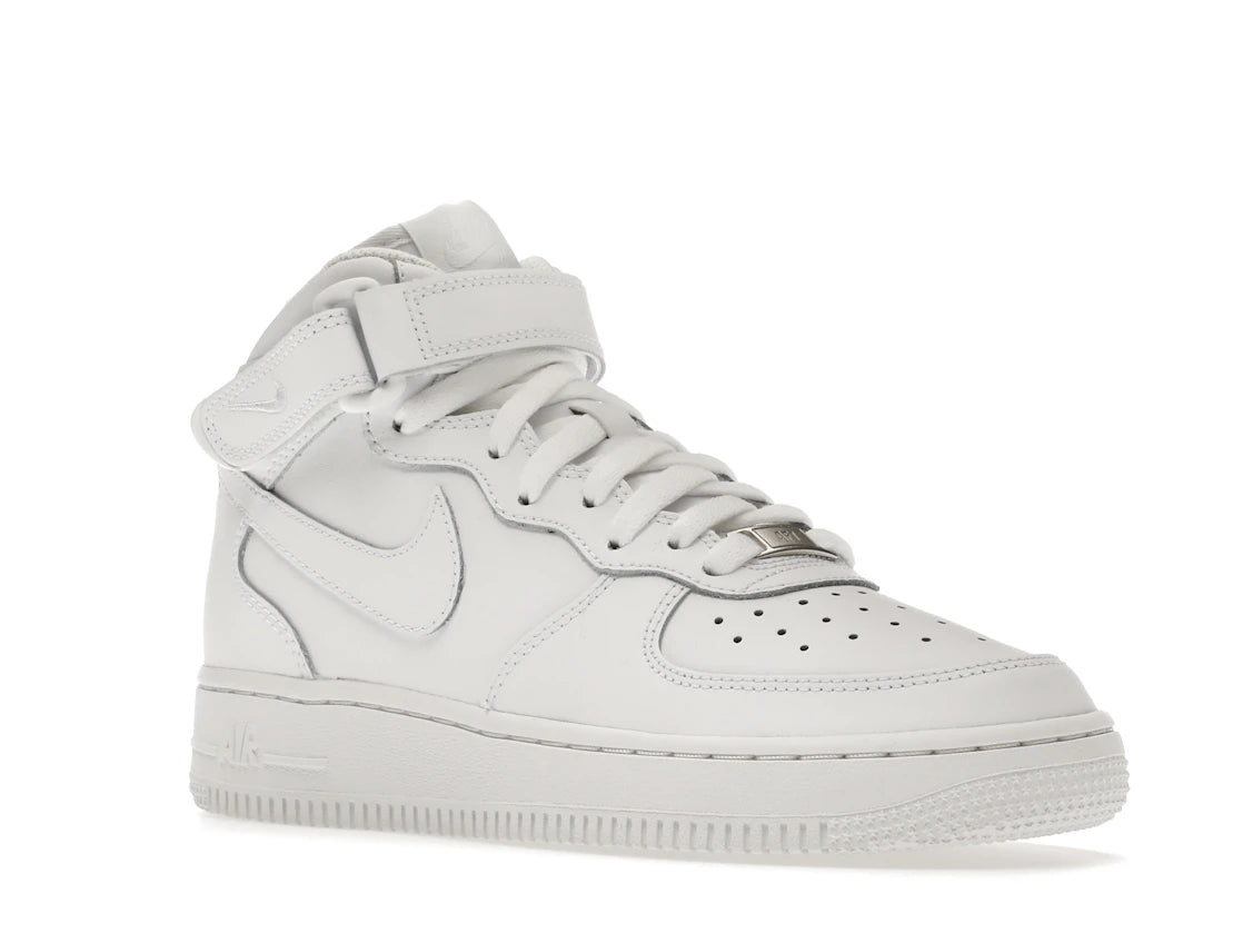 Nike Air Force 1 Mid LE Triple White (GS)