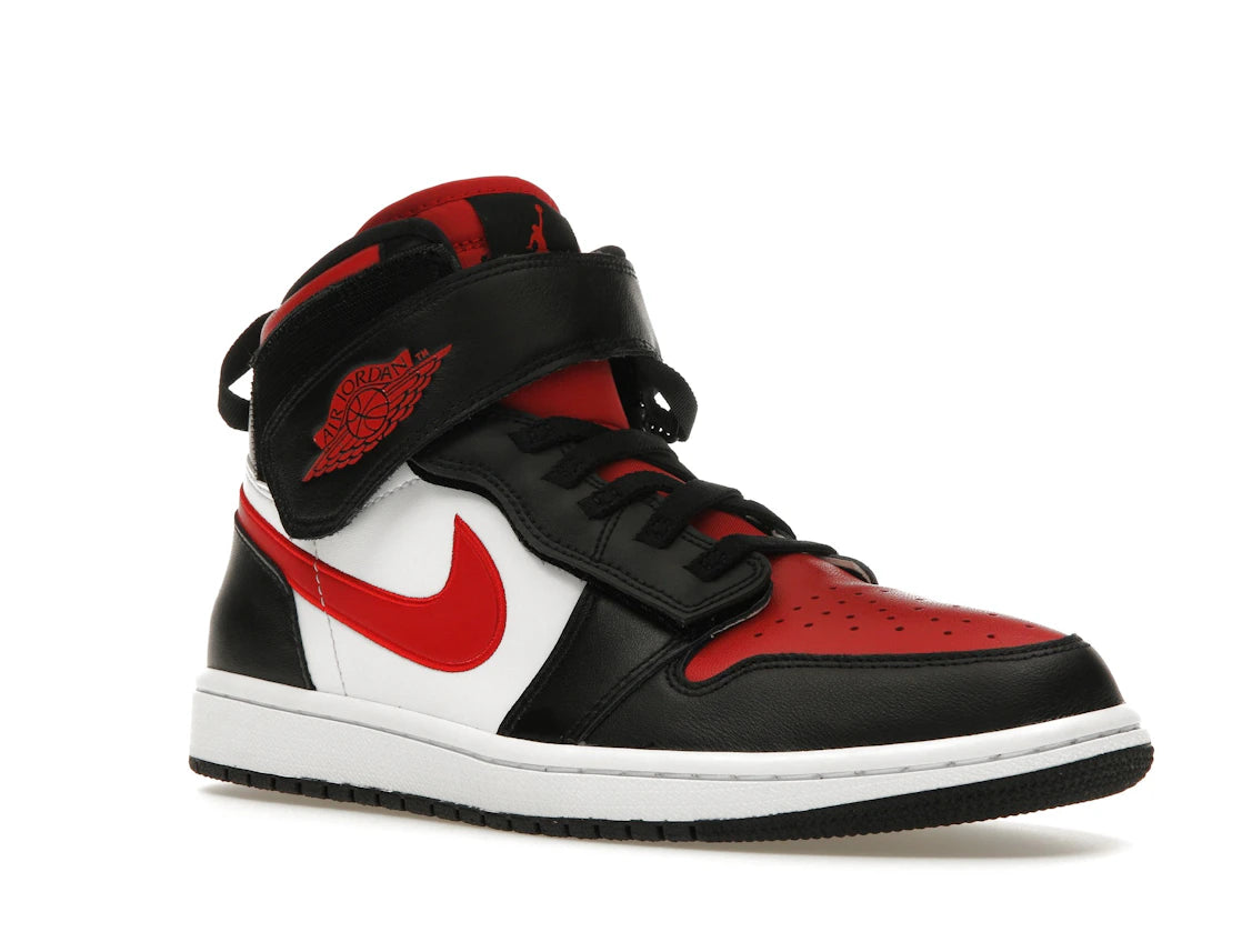Jordan 1 High FlyEase Schwarz Weiß Feuerrot