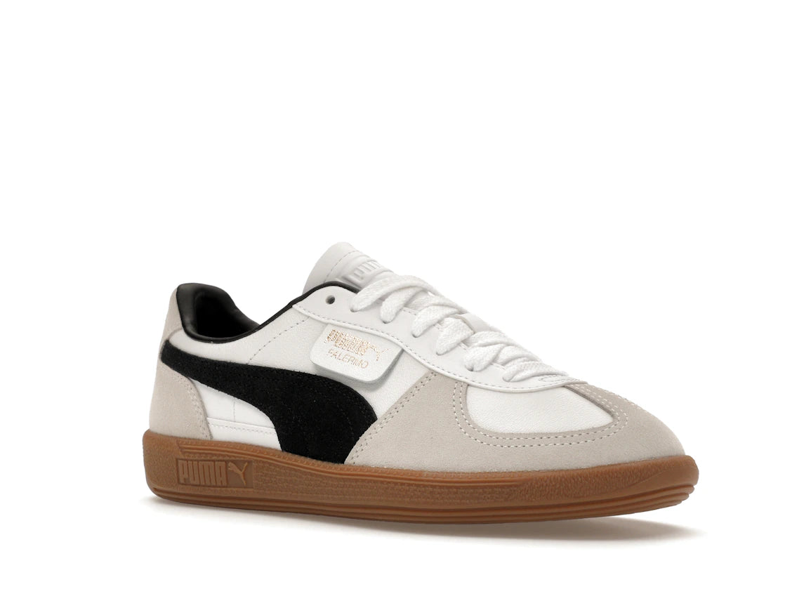 Puma Palermo Leder Weiß Vapor Grau Gummi