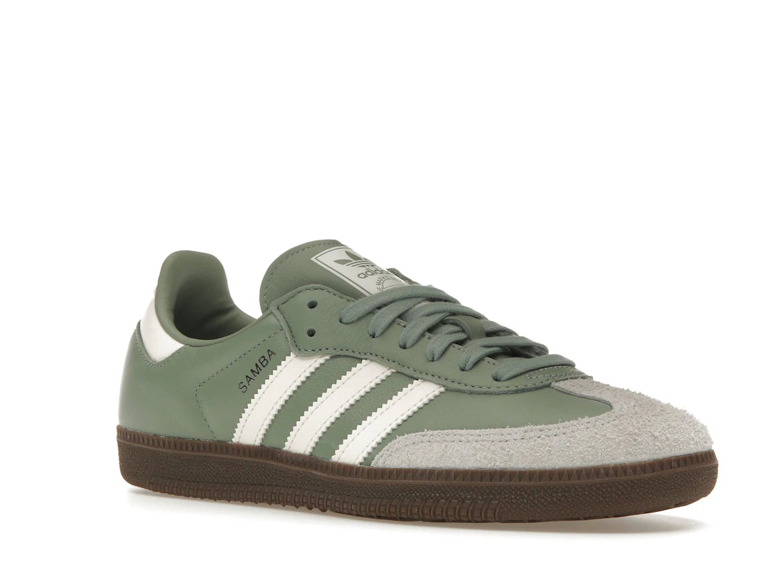 adidas Samba OG Silbergrün Kreideweiß
