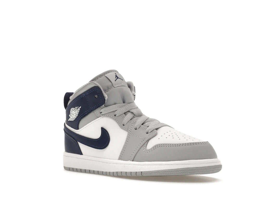 Jordan 1 Mid Wolf Gray Midnight Navy (PS)