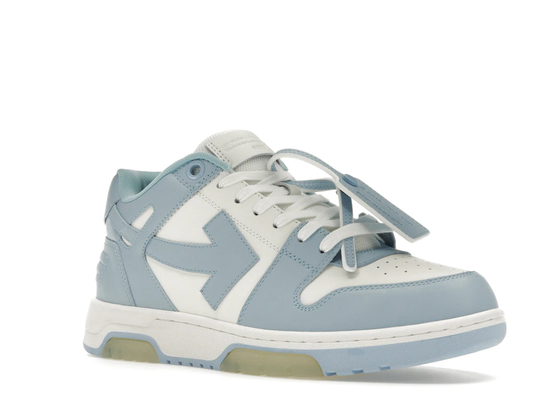 Off-White Out Of Office Kalbsleder Weiß Babyblau