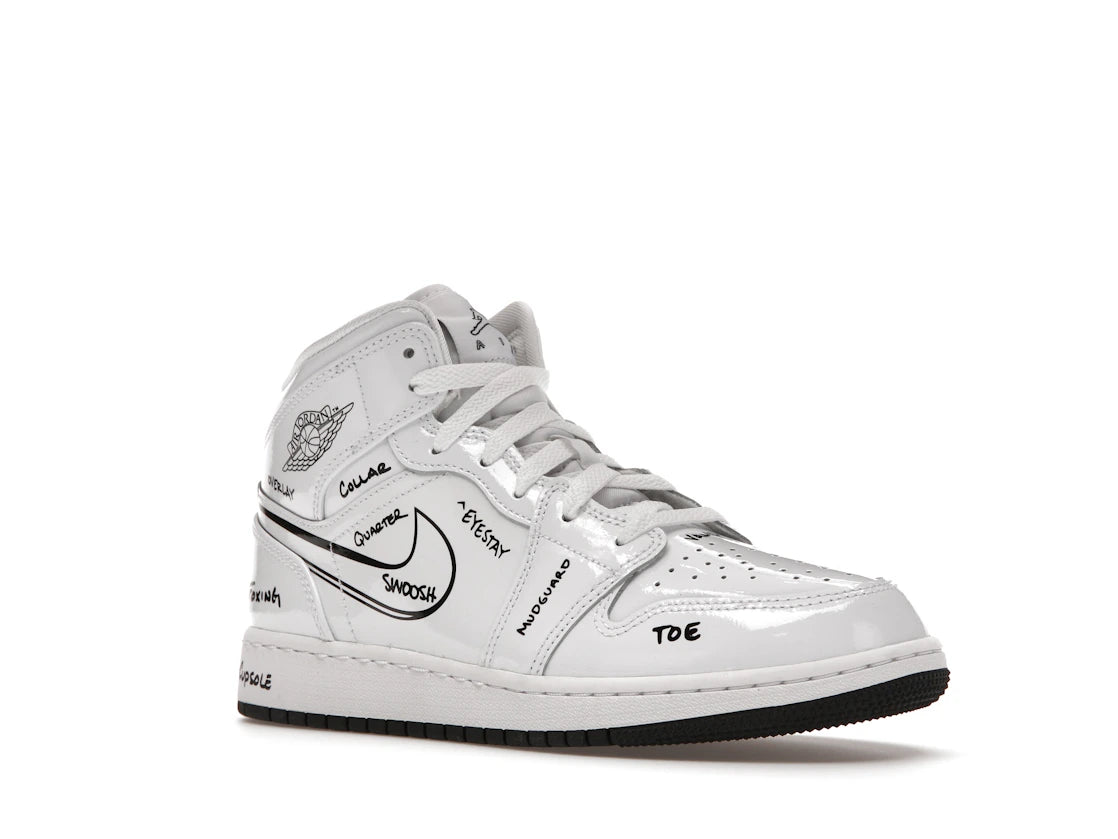 Jordan 1 Mid Schematic (GS)
