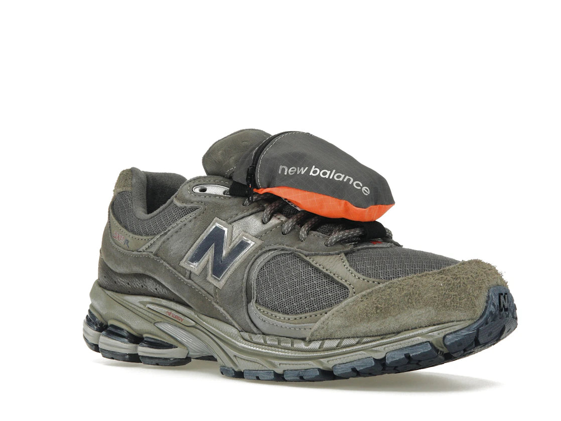 New Balance 2002R Grey Brown Pouch
