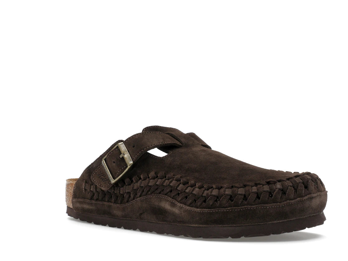 Birkenstock Boston Geflochtenes Wildleder Kith Mocca