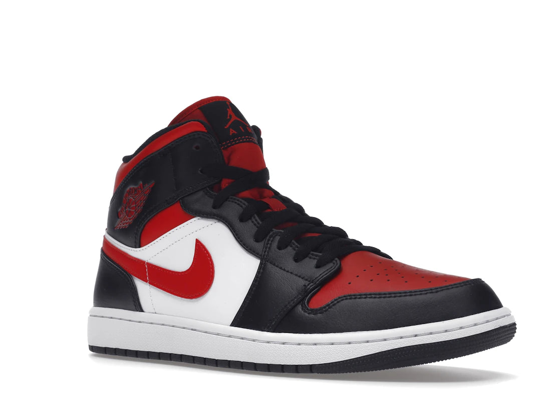 Jordan 1 Mid White Black Red (2022)