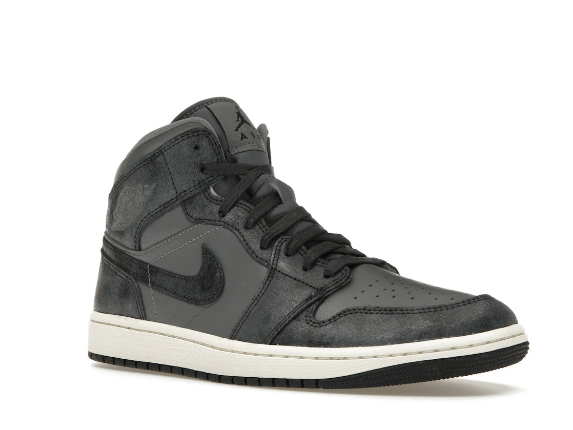 Jordan 1 Mid Distressed Smoke Gray (Damen)