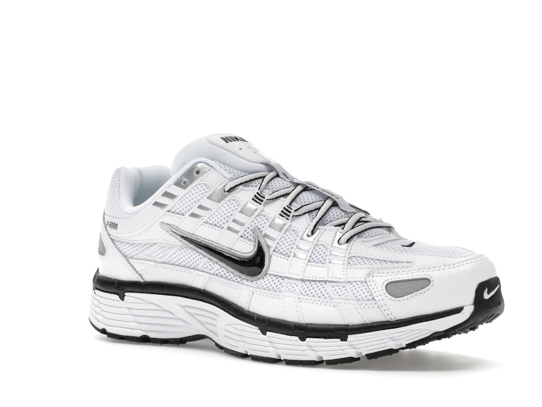 Nike P-6000 Weiß Metallic Silber Schwarz