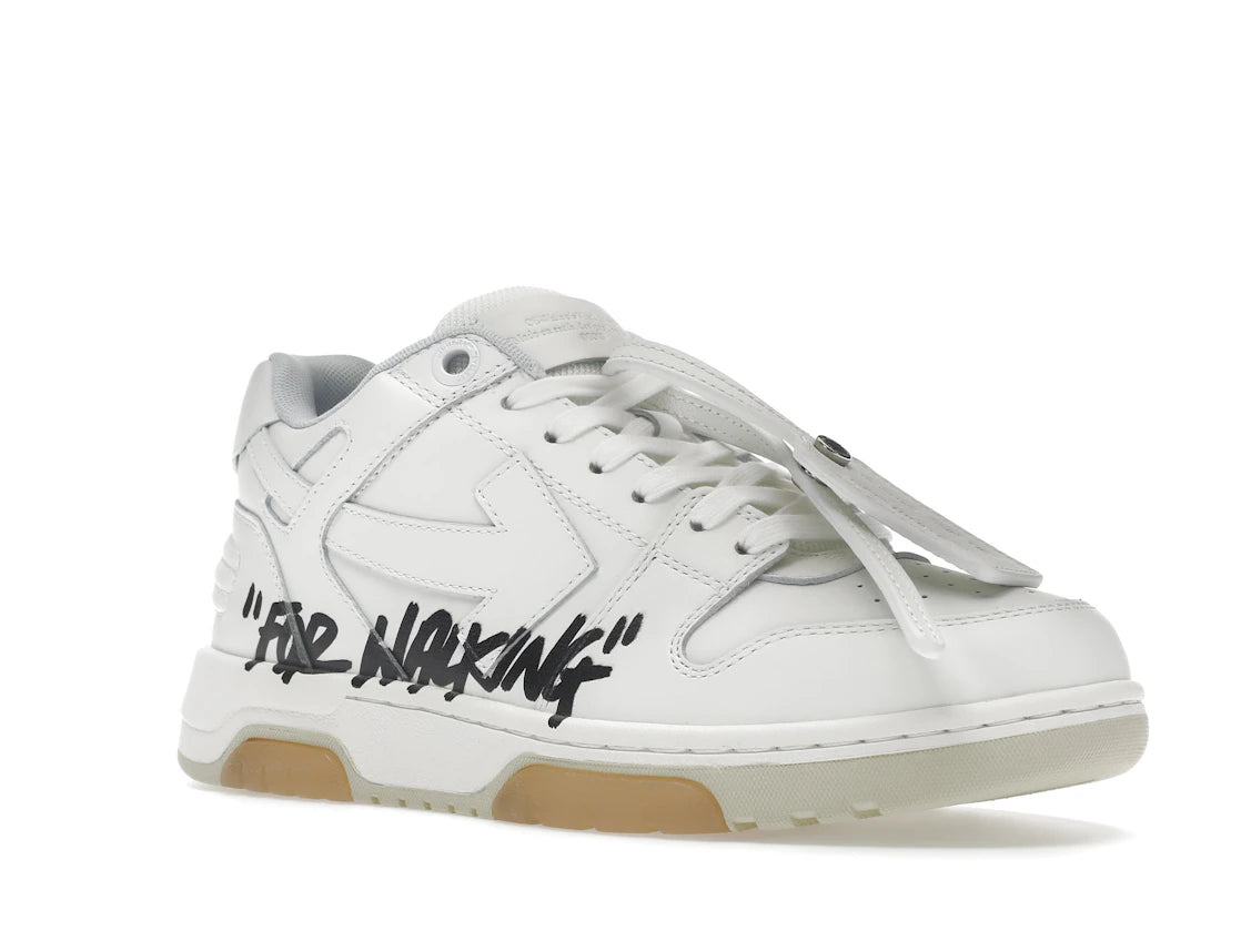 OFF-WHITE Out Of Office OOO Low Tops For Walking White Black