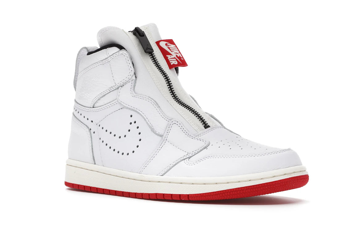 Jordan 1 Retro High Zip Weiß Universitätsrot