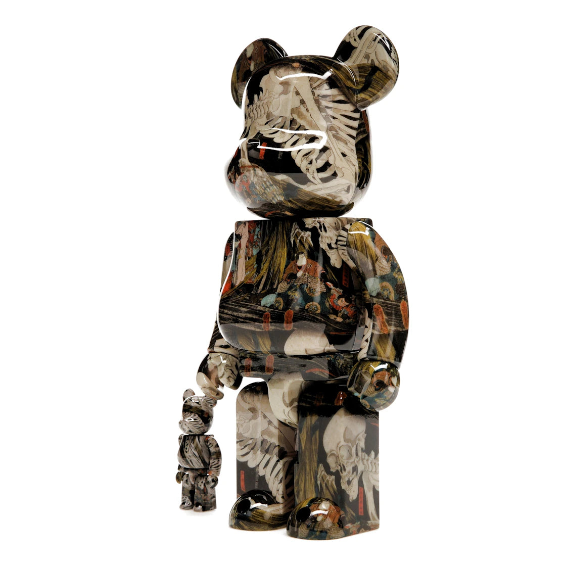 Bearbrick Utagawa Kuniyoshi (Der verwunschene alte Palast in Soma) 100 % und 400 % Set
