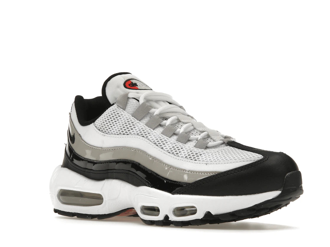 Nike Air Max 95 Weiß Hell Eisenerz Schwarz Lackleder (Damen)