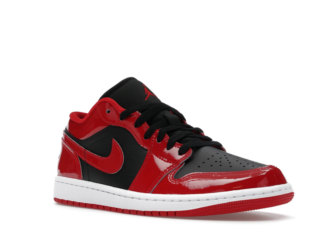 Jordan 1 Low SE Patent Varsity Red Black