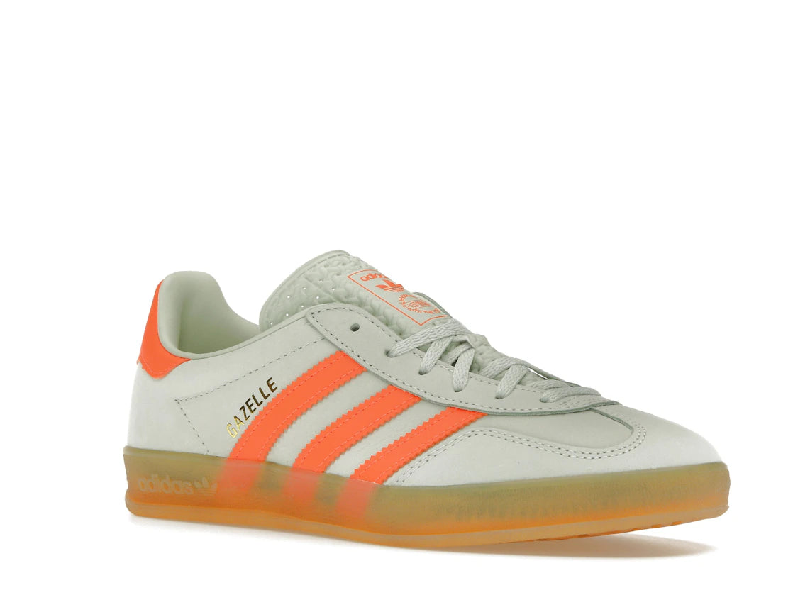 adidas Gazelle Indoor Leinengrün Solarorange (Damen)