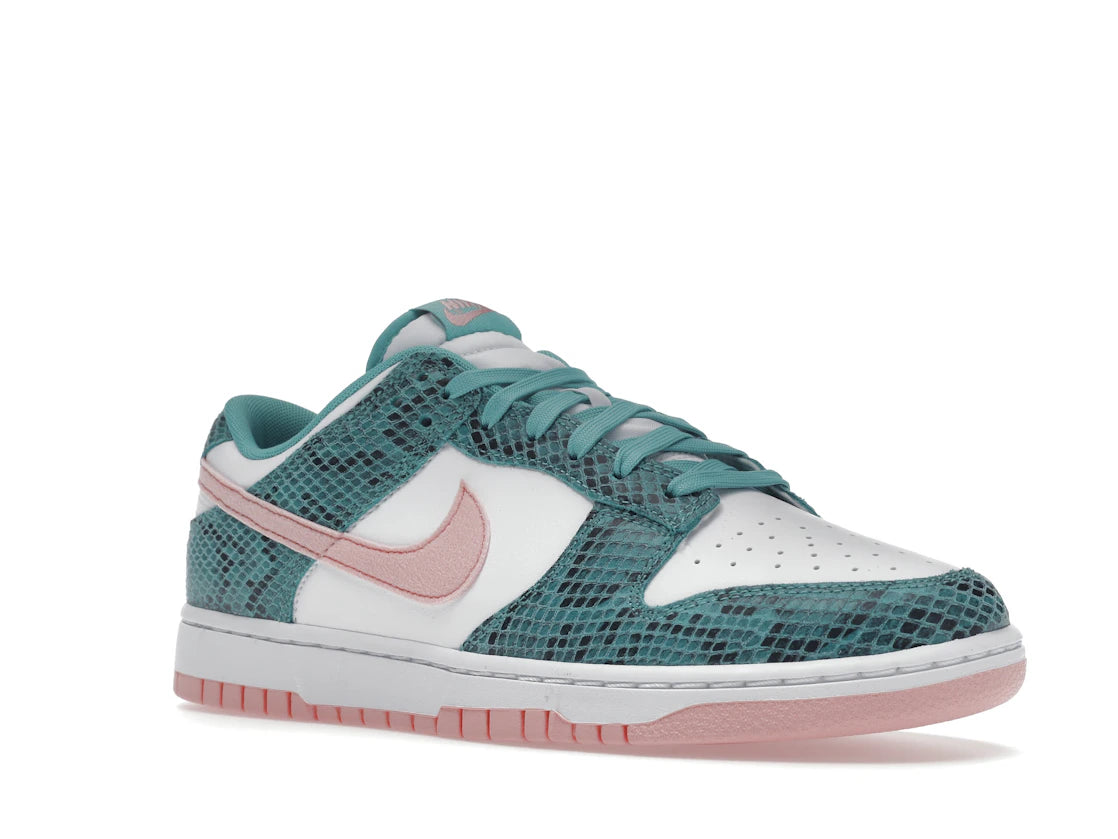 Nike Dunk Low Snakeskin Washed Teal Bleached Coral
