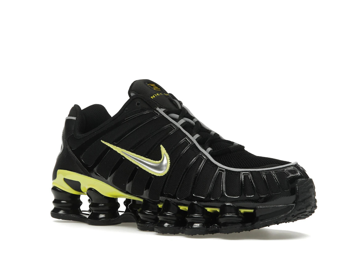 Nike Shox TL Black Dynamic Yellow Metallic Silver