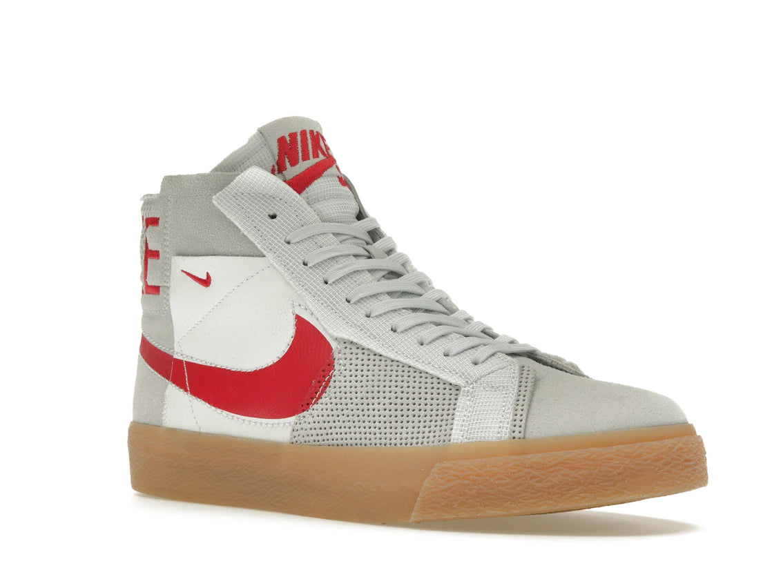 Nike SB Zoom Blazer Mid Premium Deconstructed White University Red Gum