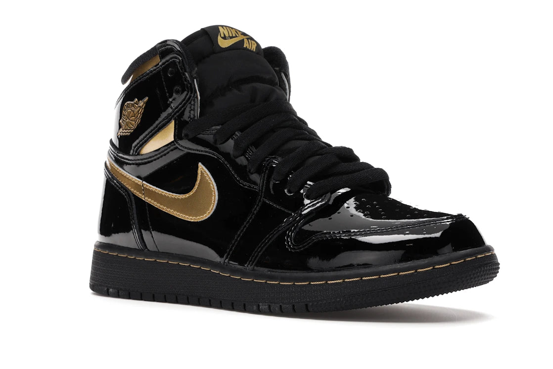 Jordan 1 Retro High Black Metallic Gold (2020) (GS)