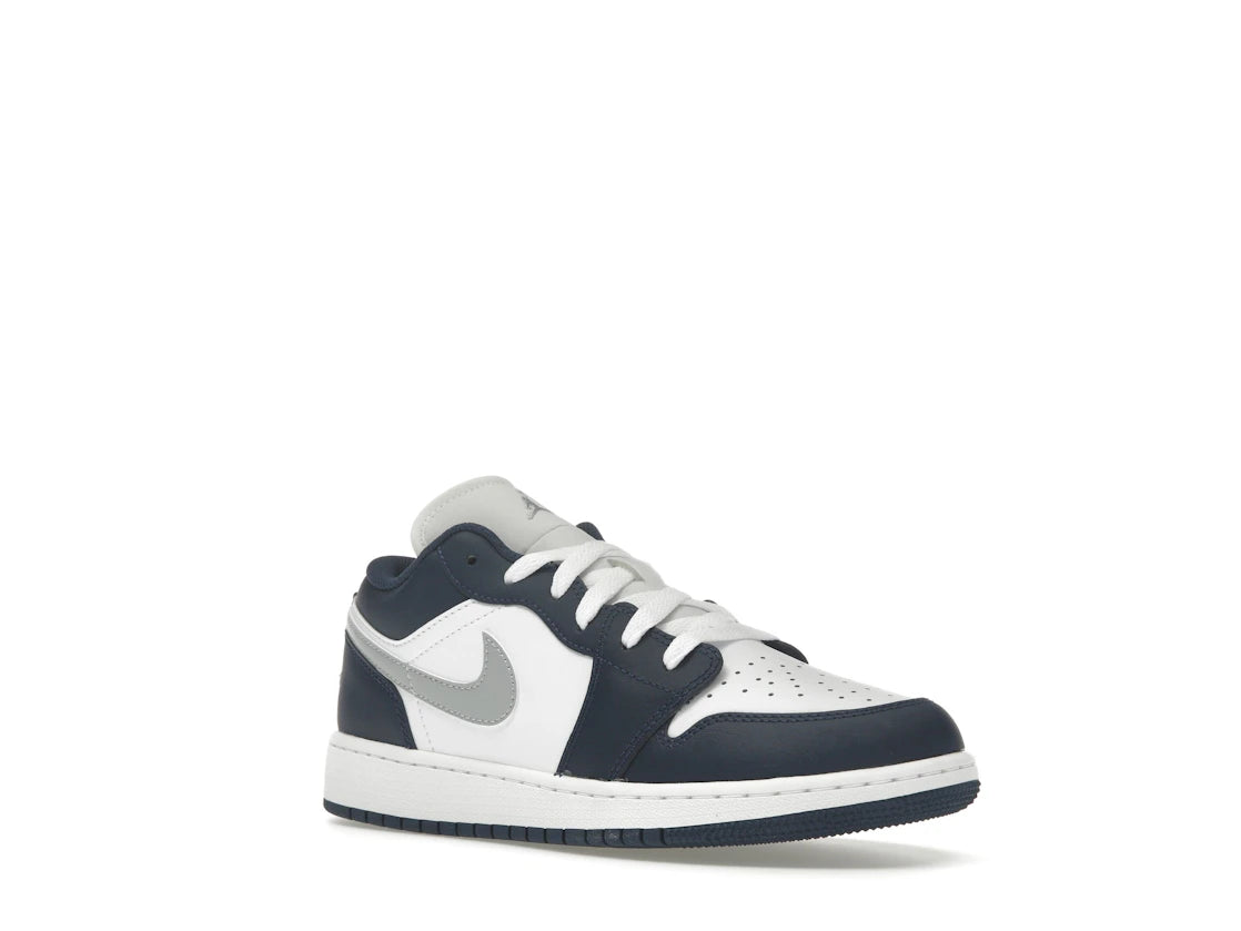 Jordan 1 Low Midnight Navy Wolf Gray (GS)