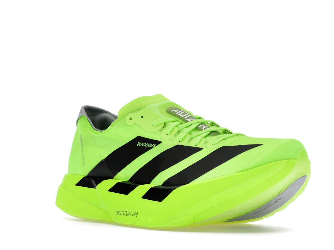 adidas Adizero Adios Pro 4 Lucid Lemon Schwarz