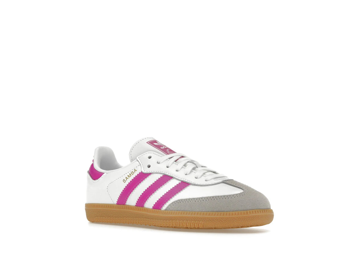adidas Samba OG Schuhe Weiß Lila (Kinder)