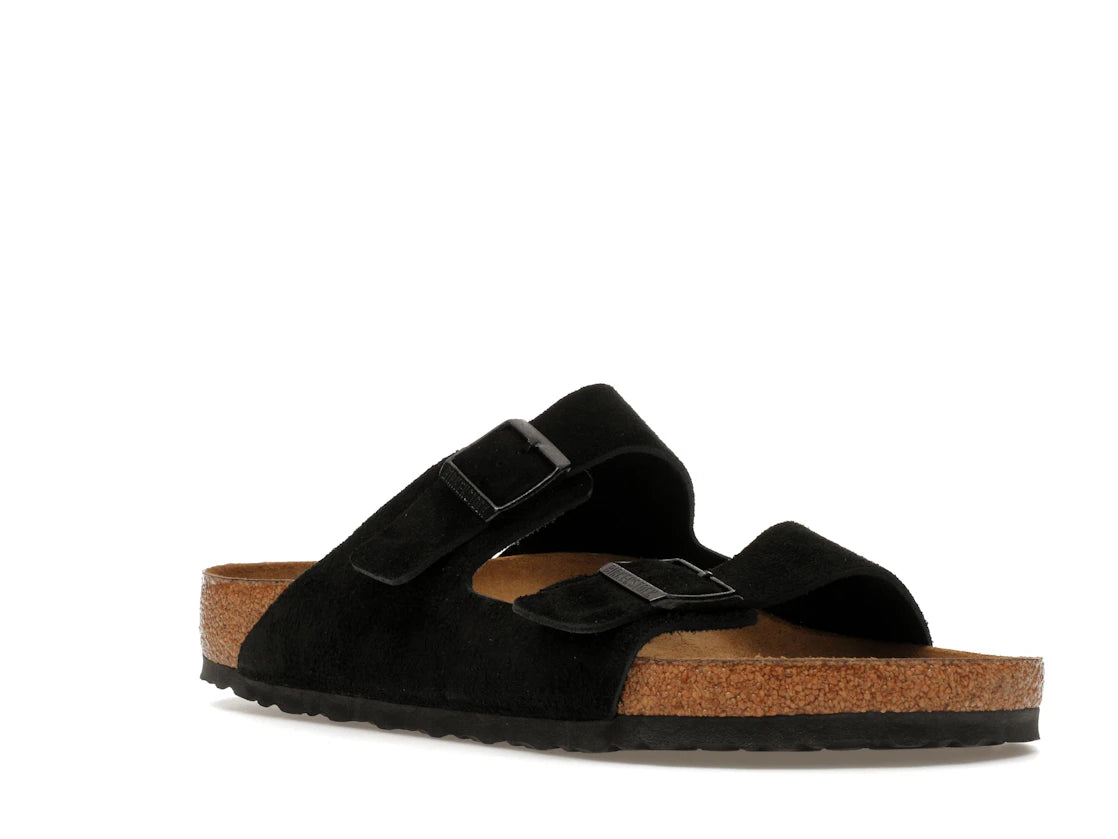 Birkenstock Arizona Soft Footbed Wildleder Schwarz